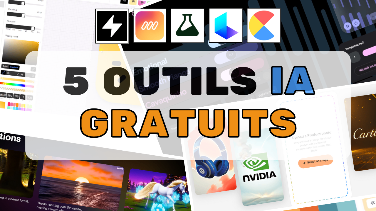 Vignette 5 outils IA Gratuits