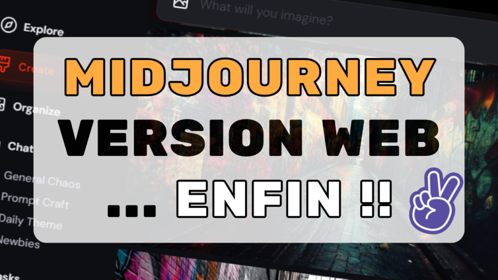 Midjourney est accessible depuis le site web