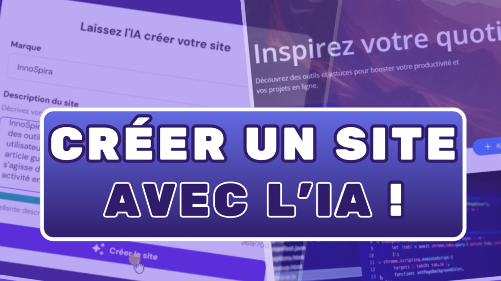 Créer un site avec l'IA