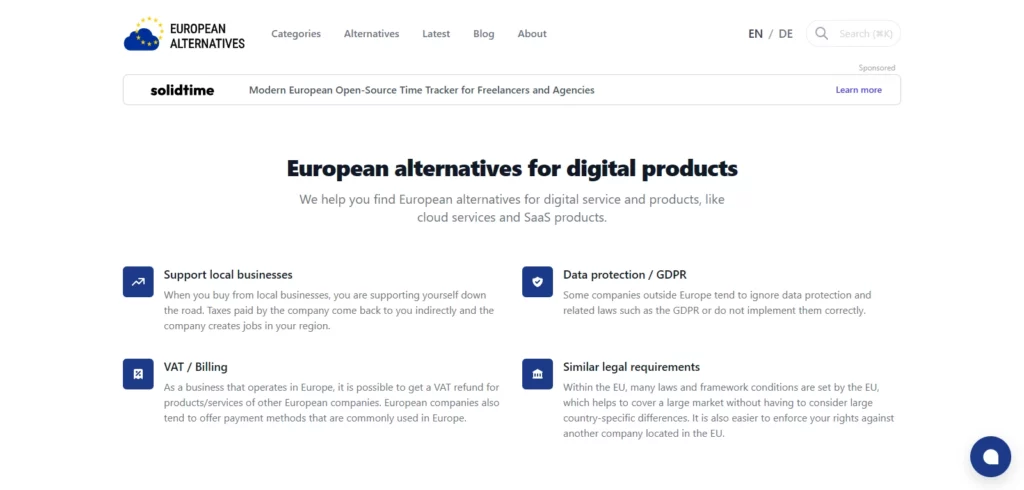 Trouver une alternative européenne à un outil