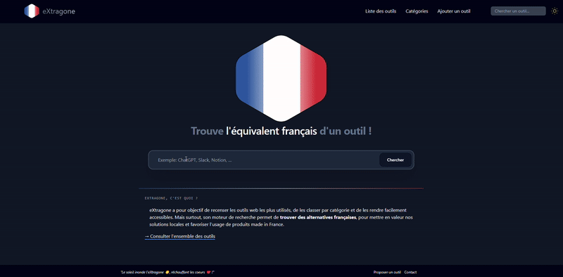 Faire une recherche sur eXtragone