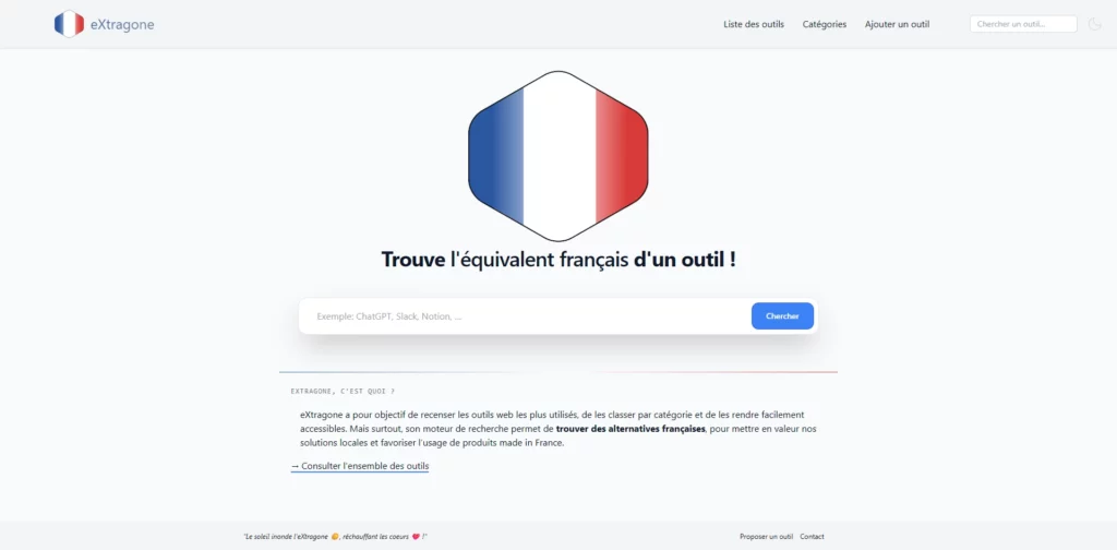 Capture d'écran d'eXtragone