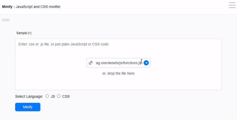 Minifier un fichier pour améliorer les performances