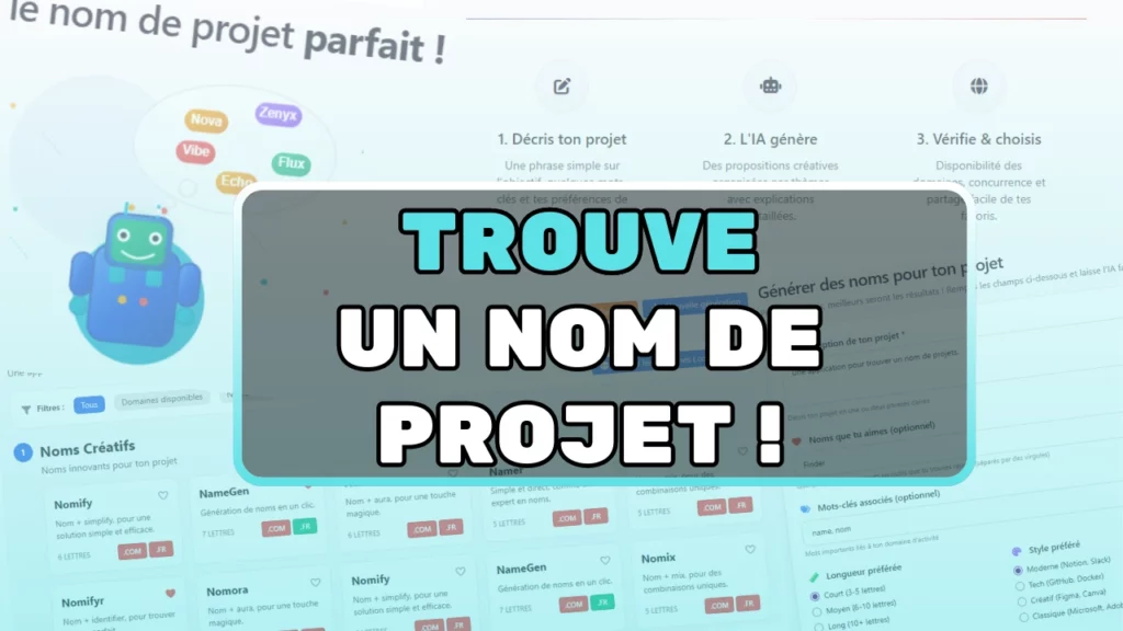 Trouve un nom de projet avec Nomi