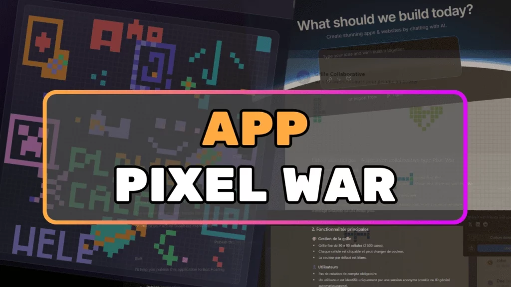 Générer une app Pixel war