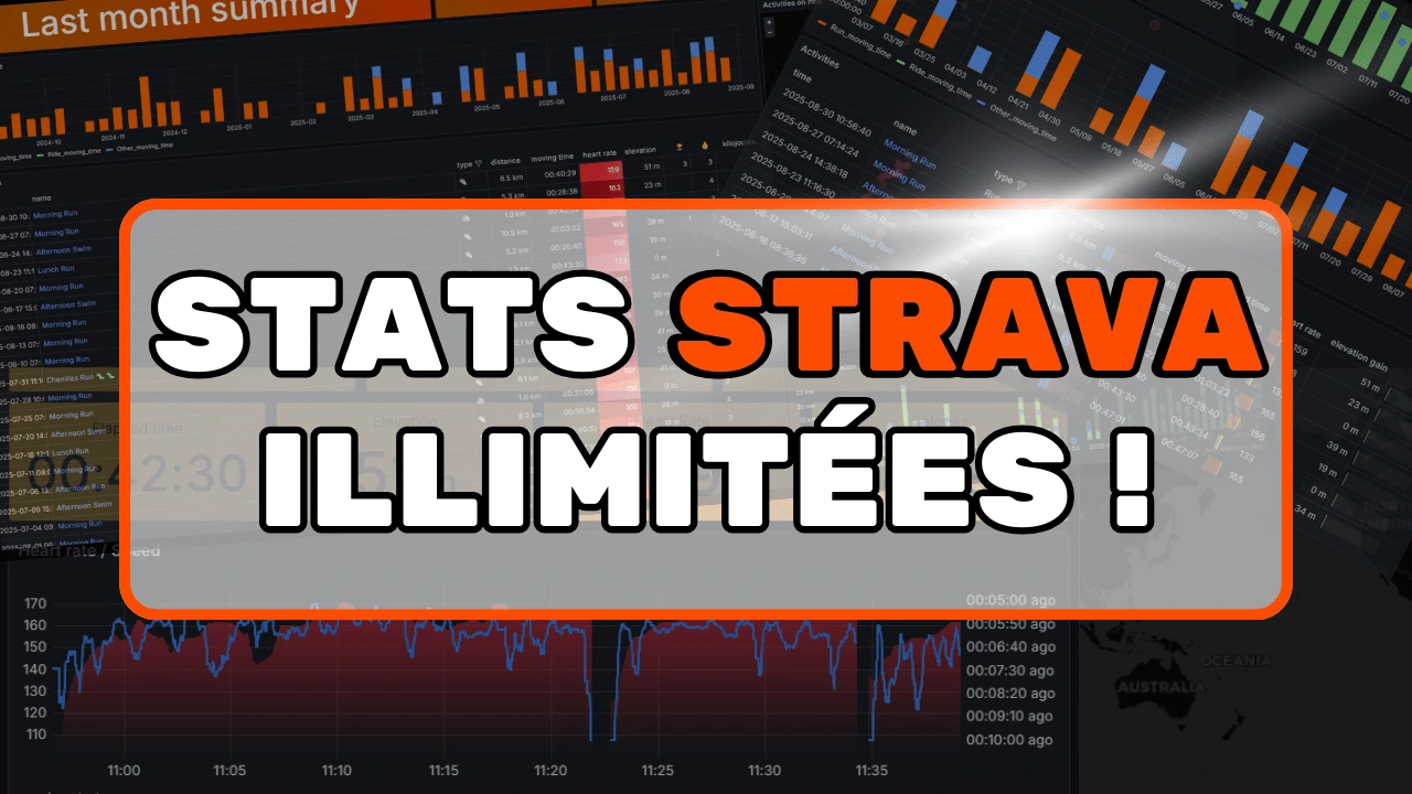 Des stats illimitées avec Strava et Grafana !