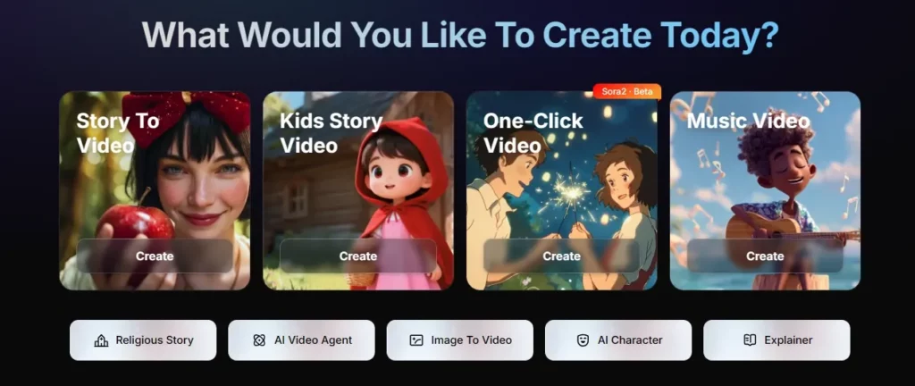 Créer des histoire, des vidéos, de la musique