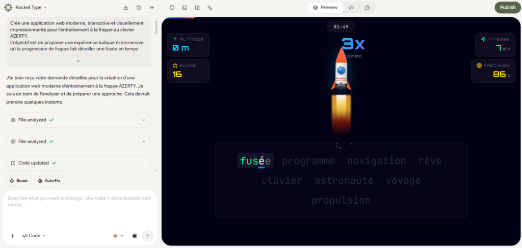YouWare AI permet de créer une application moderne et professionnelle