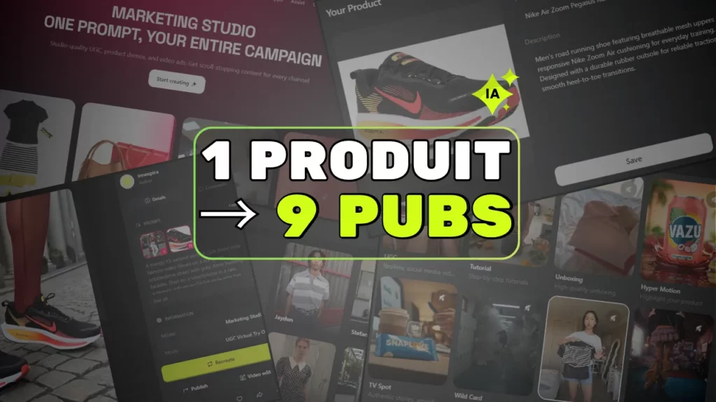 1 produit pour obtenir 9 publicités