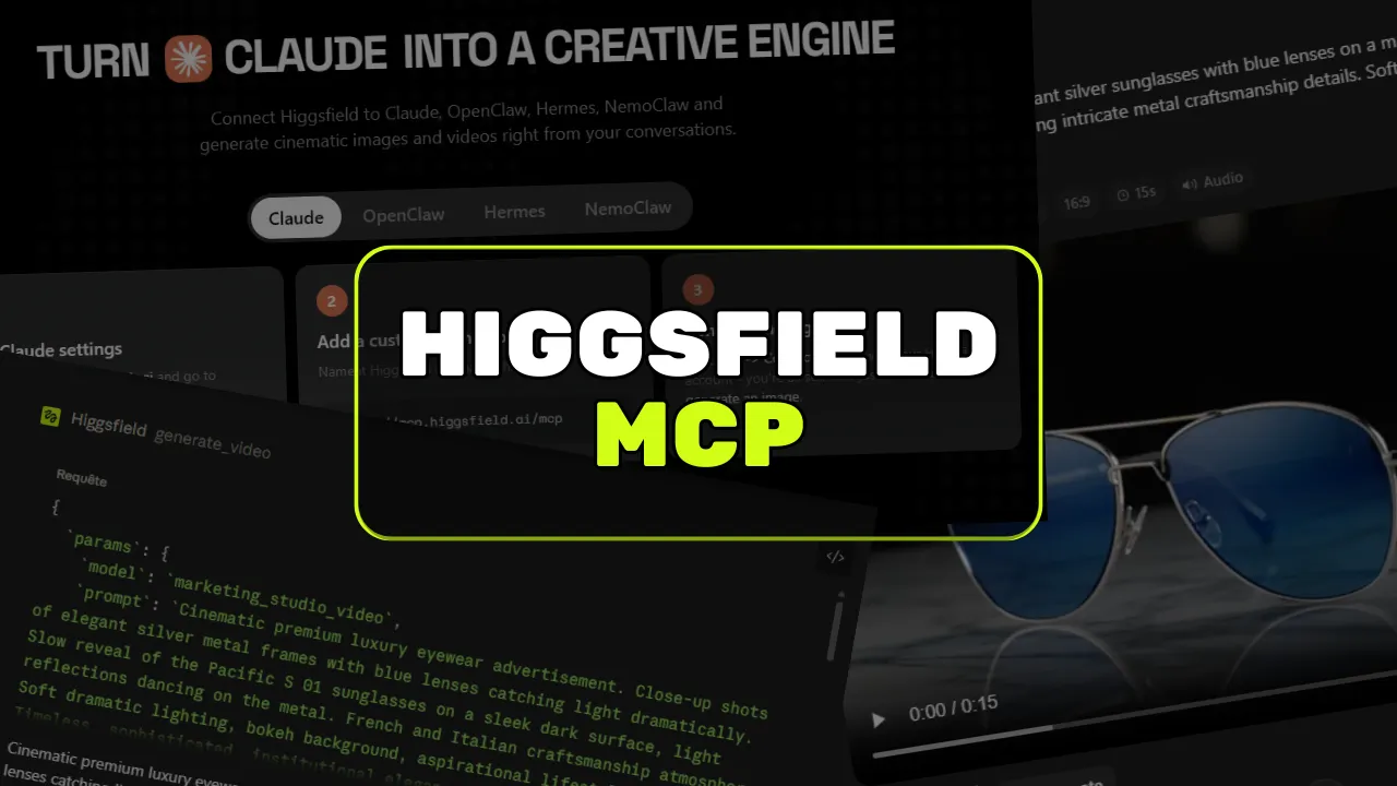 Connecter Higgsfield MCP à Claude