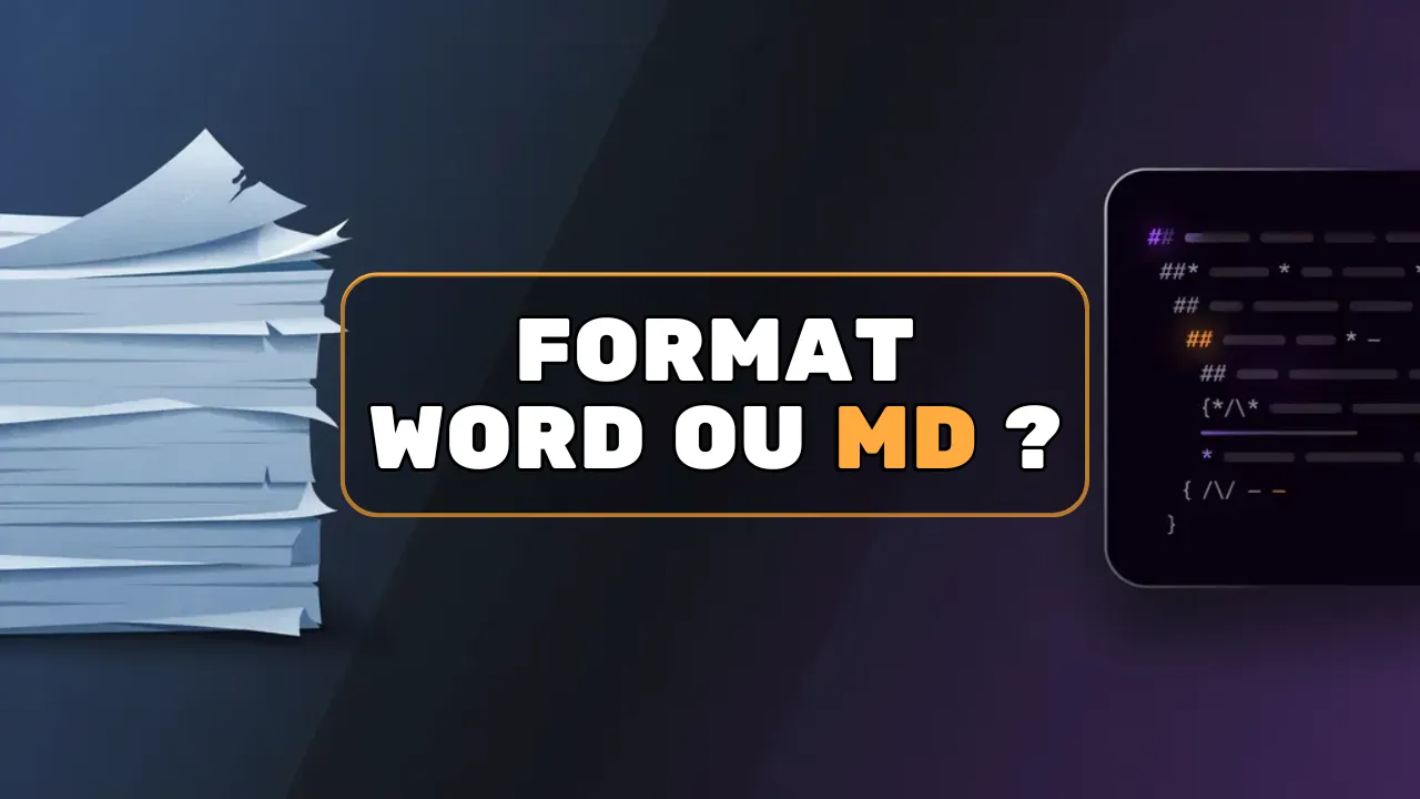 Choisir le format Word ou le format Markdown (MD) ?