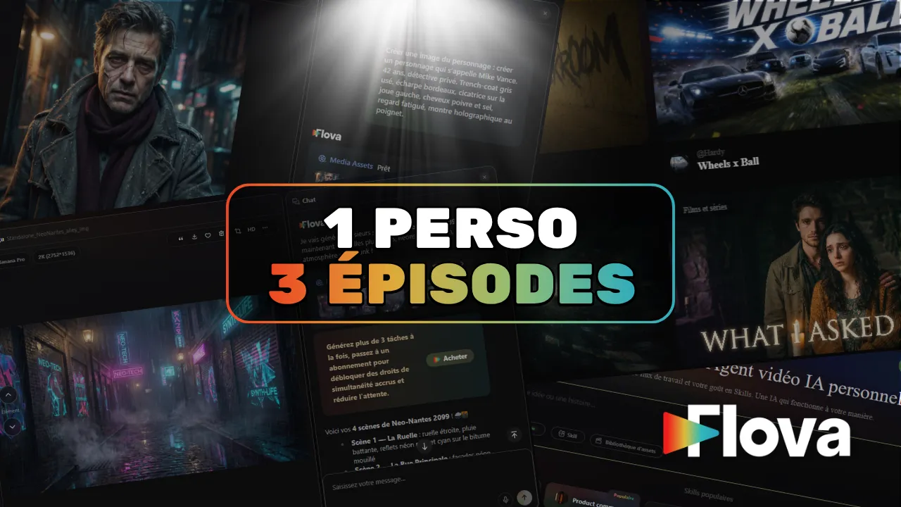 Flova AI - 1 perso et 3 épisodes