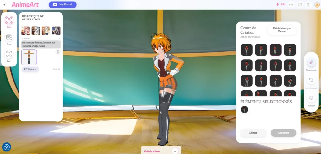 AnimeArt de Neural4D : personnage manga animé généré par IA