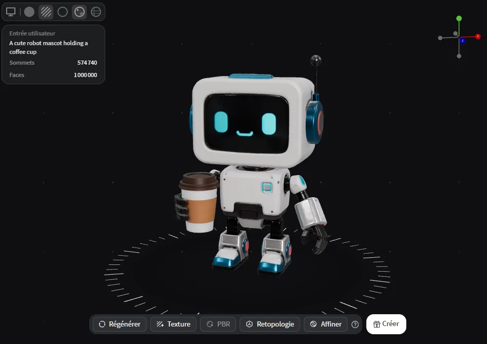 Neural4D texte vers 3D