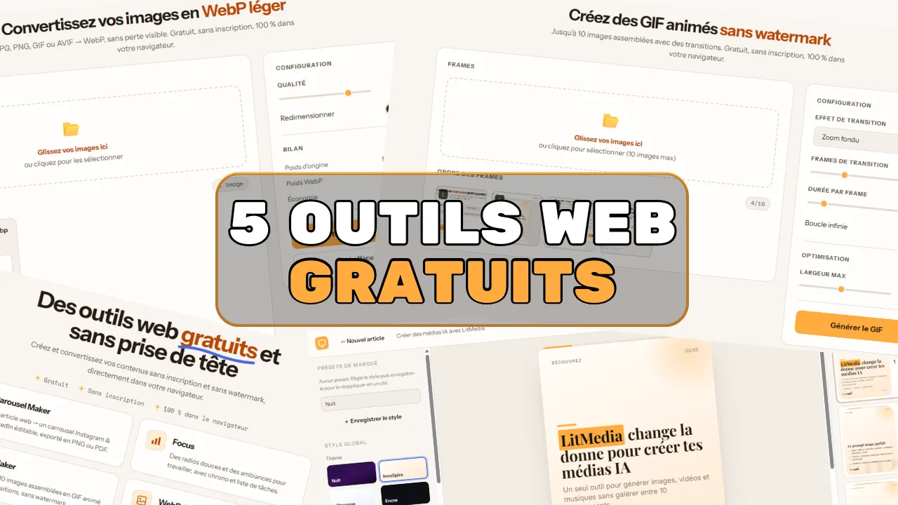 5 outils web gratuits