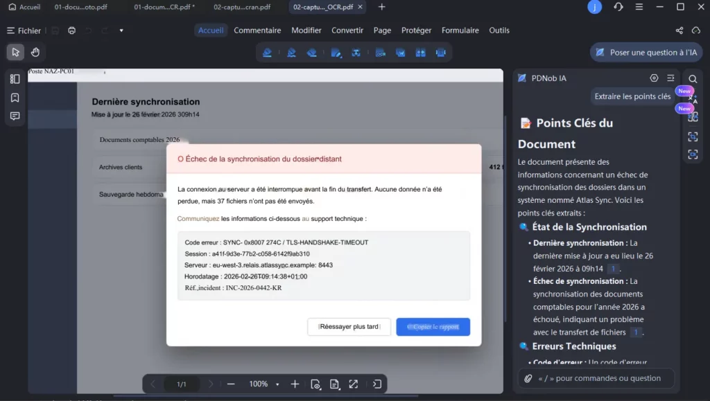 Assistant IA intégré