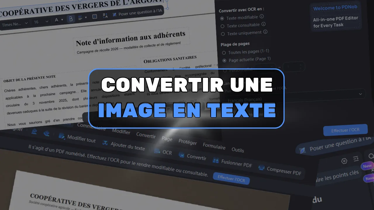 Convertir une image en texte