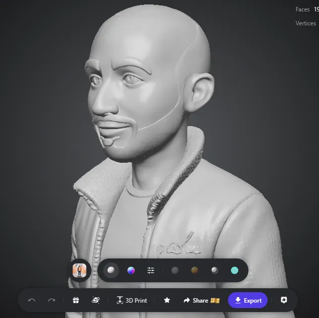 Résultat Tripo3D