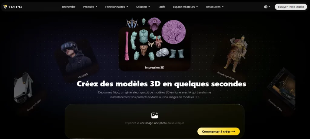 Interface de Tripo3D